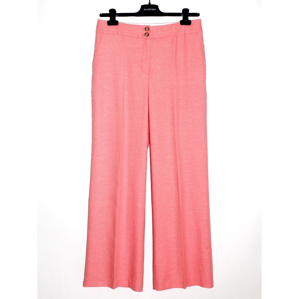 Talbots Linen Blend Wide Leg Trousers